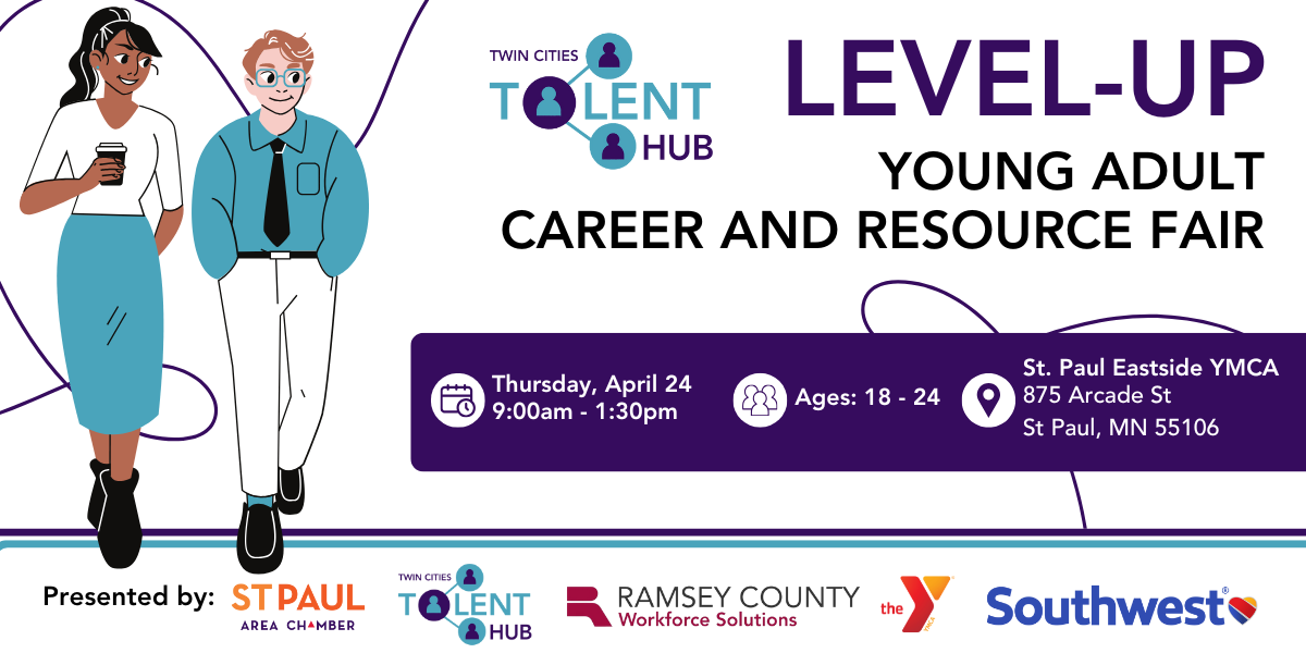 Click the Level-Up: Young Adult Career and Resource Fair slide photo to open